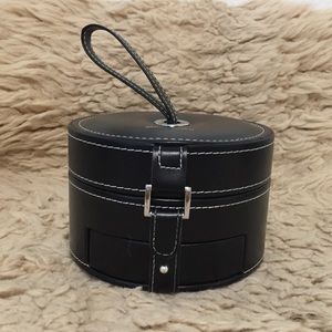 Black Jewelry Box white stitching/silver hardwares